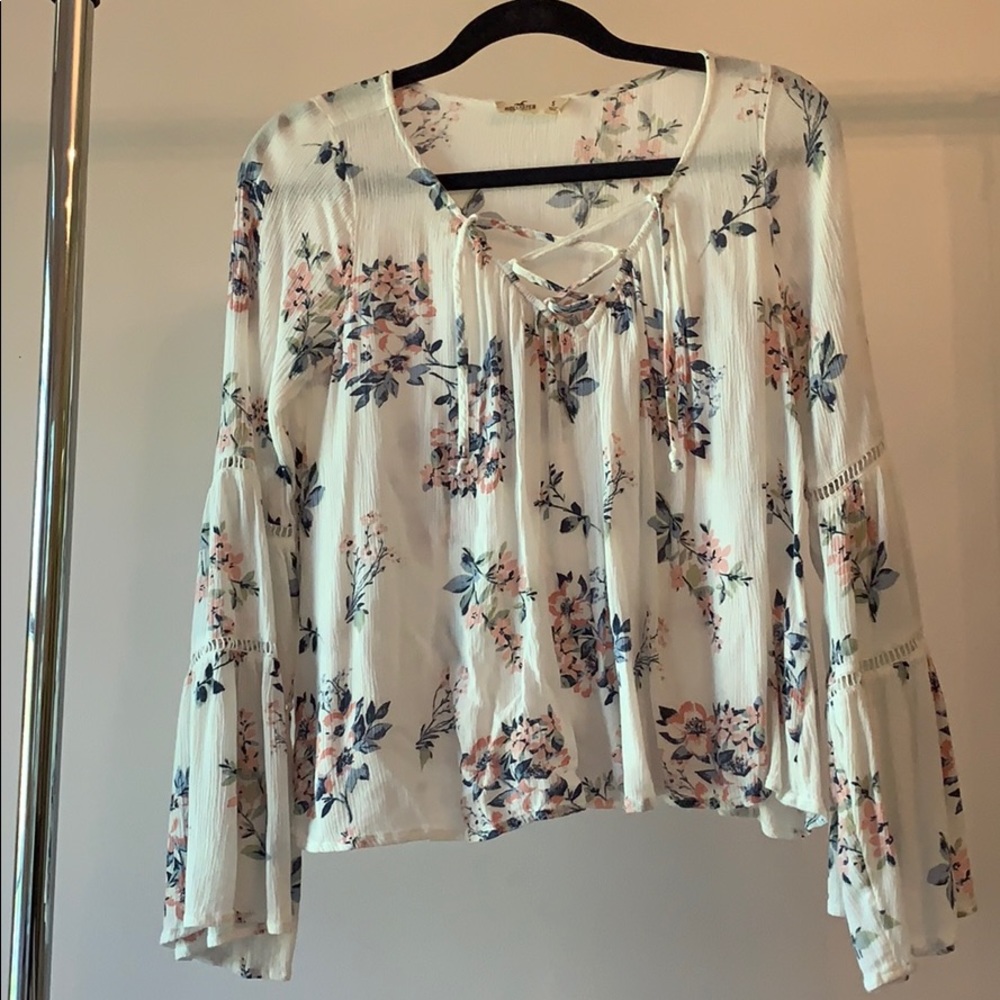 White Floral Top